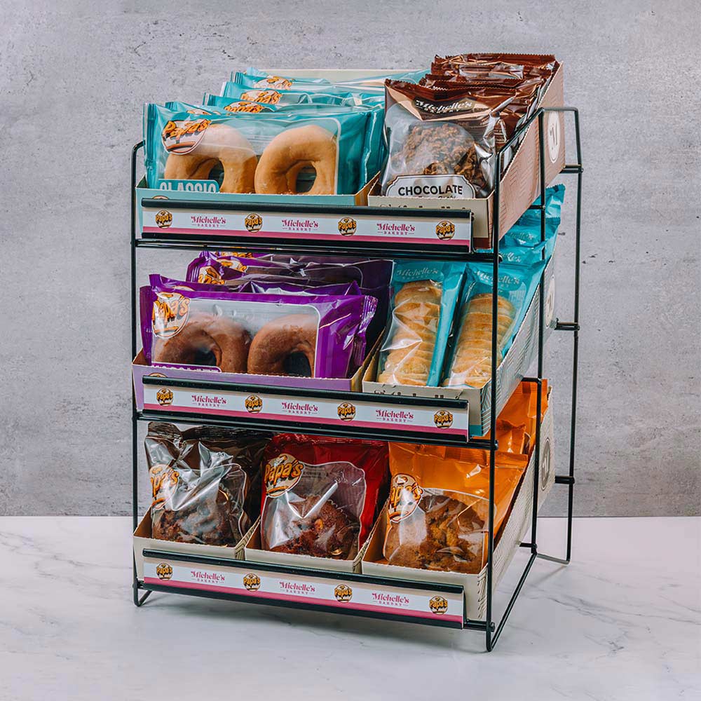 Michelle's Bakery retail rack