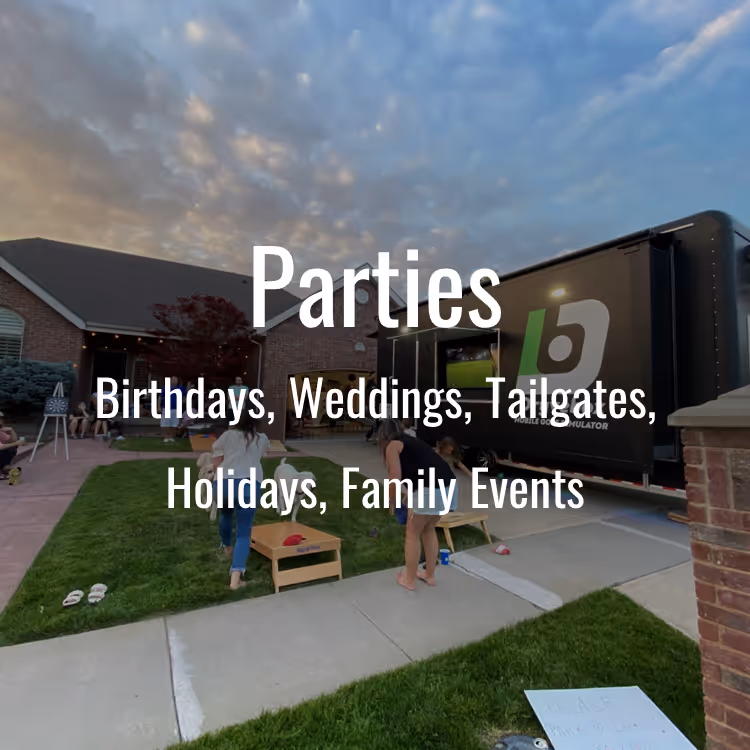 Golf simulator rental for parties