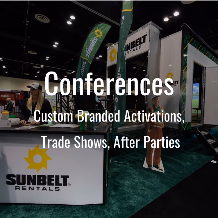 Golf simulator rental for conferences and trade shows