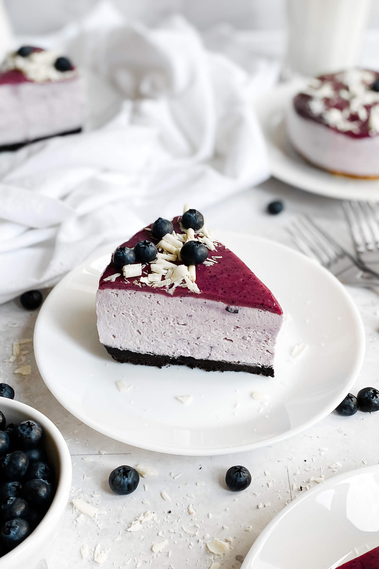 No-Bake Blueberry Cheesecake
