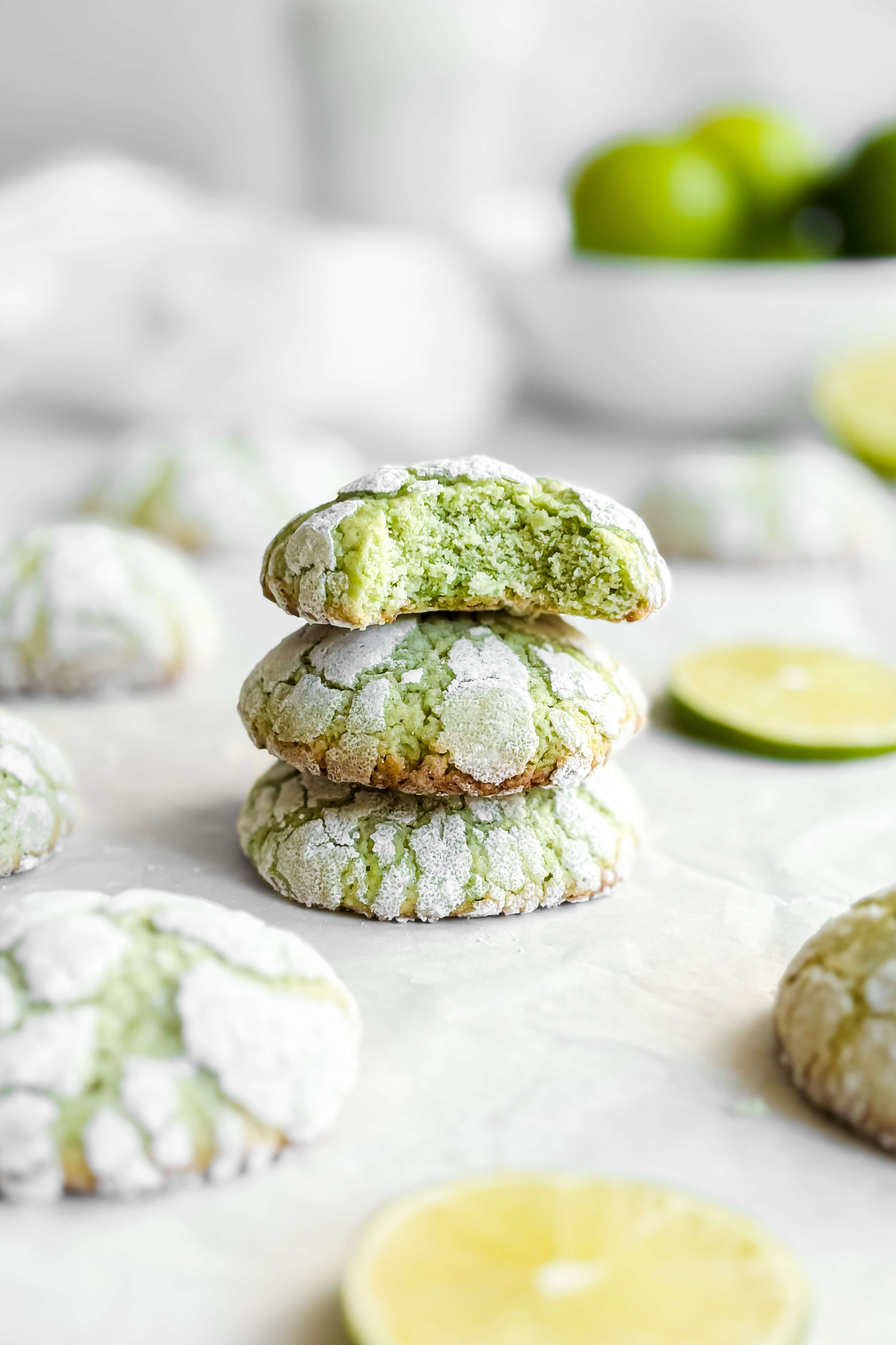 Lime Crinkle Cookies