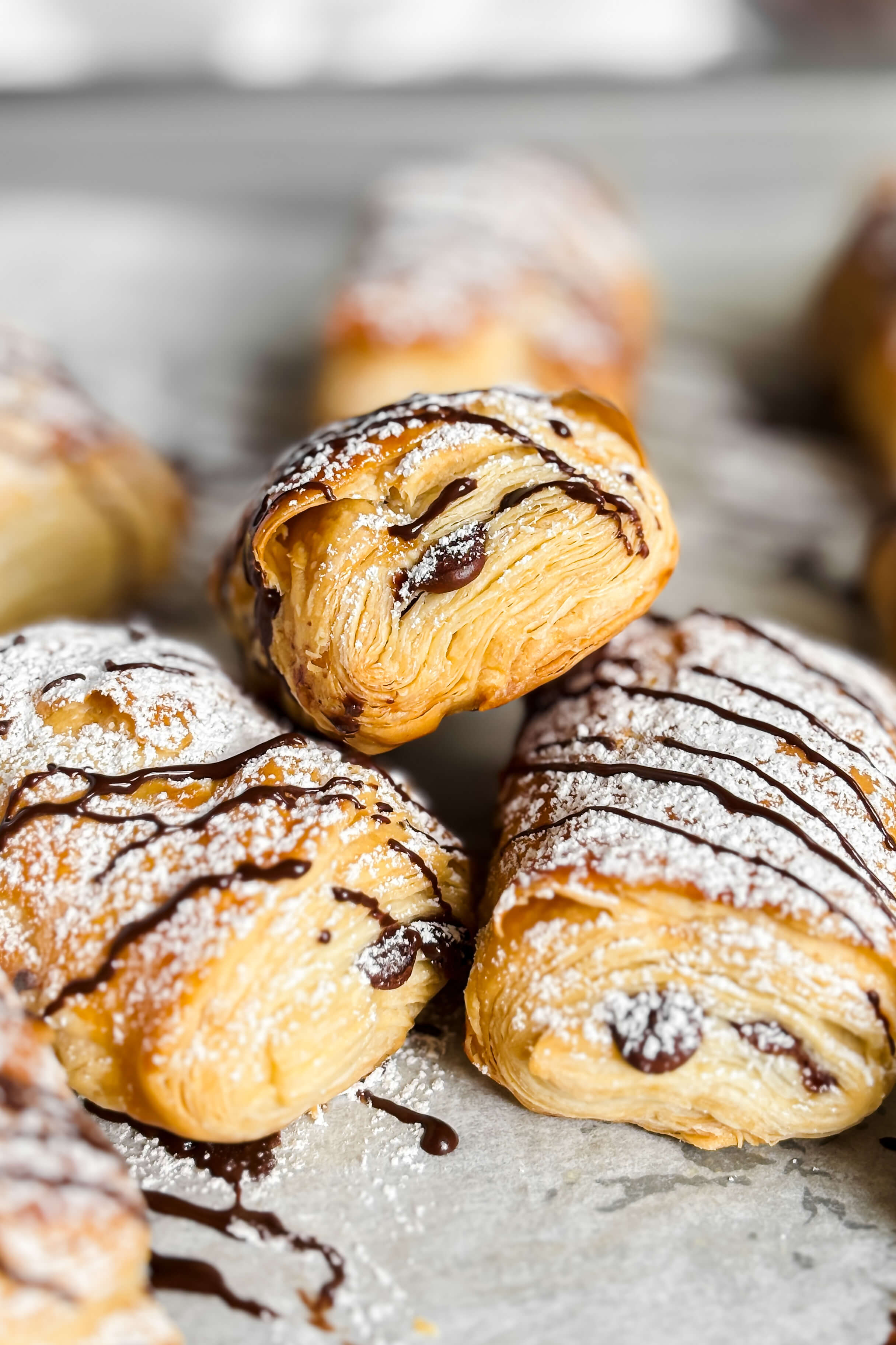 Easy Chocolate Croissants