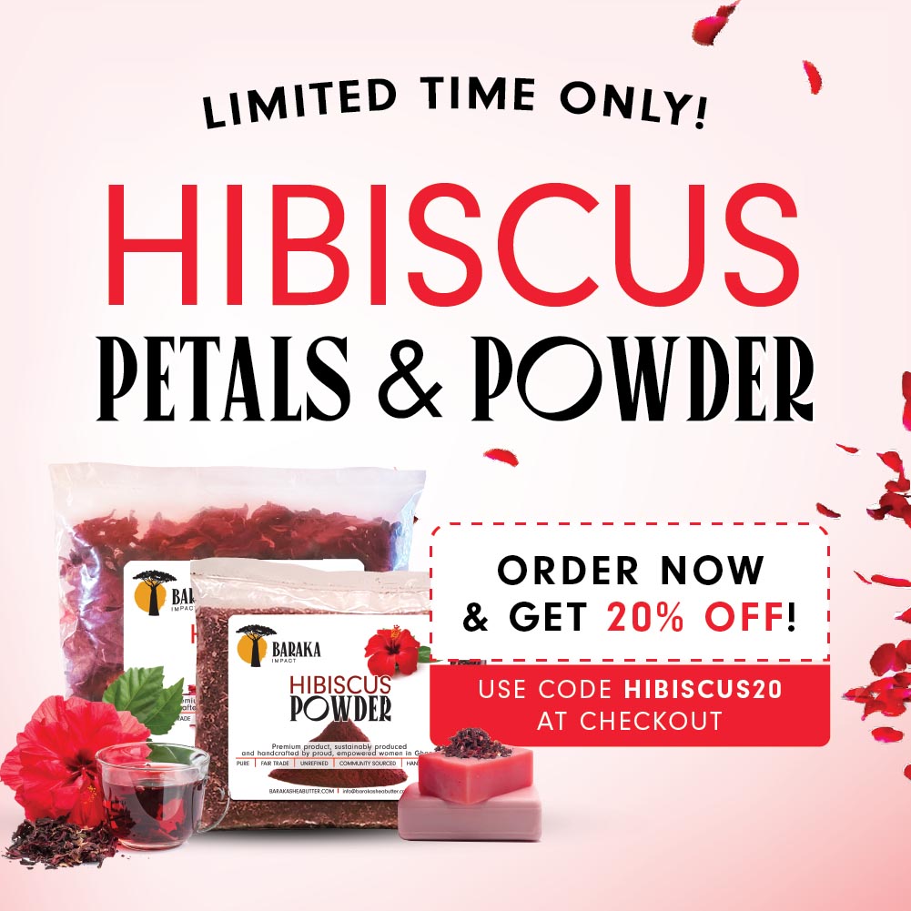 limited hibiscus petals and powder promotion