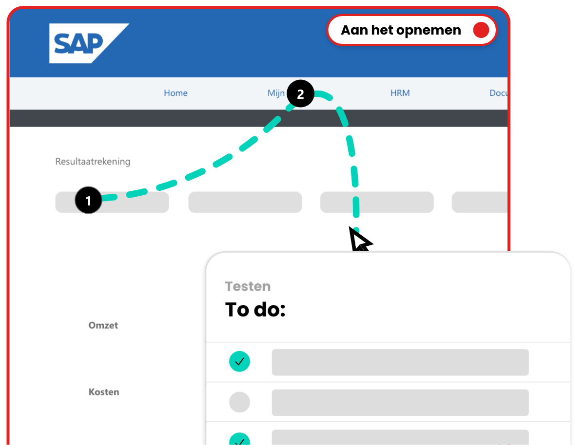 Test en maak instructies tegelijkertijd