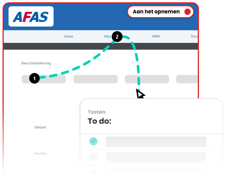 Test en maak instructies tegelijkertijd