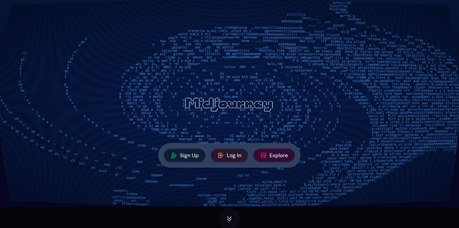 Midjourney homepage