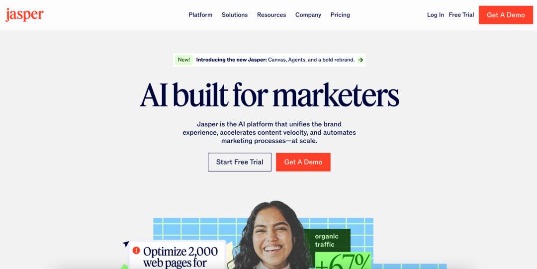Jasper homepage