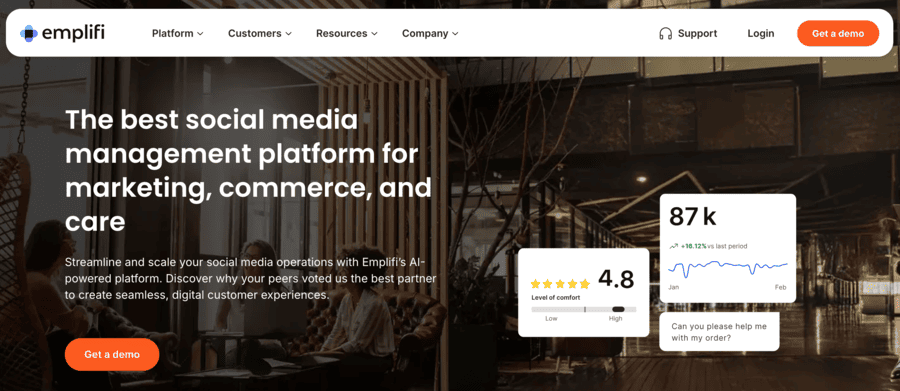 Emplifi homepage