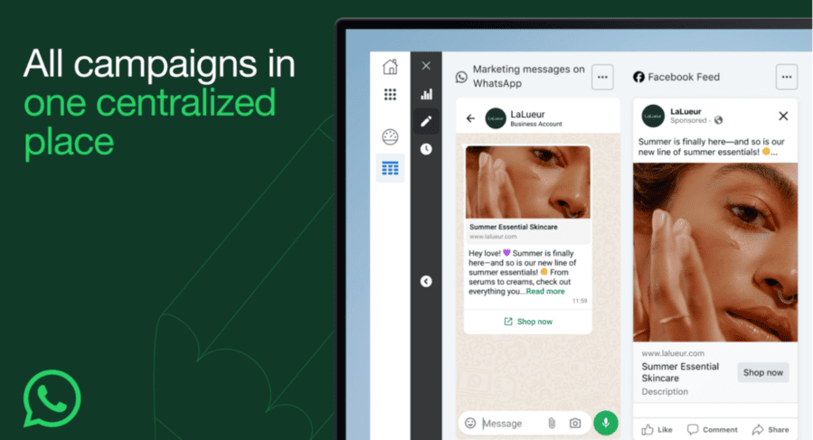 Centralized campaigns - Run WhatsApp ads from ads manager