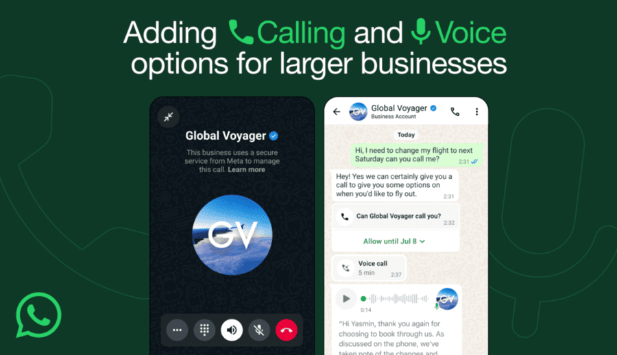 WhatsApp now does Ads, AI support, voice, and calls