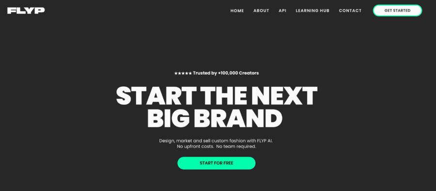 Flyp homepage