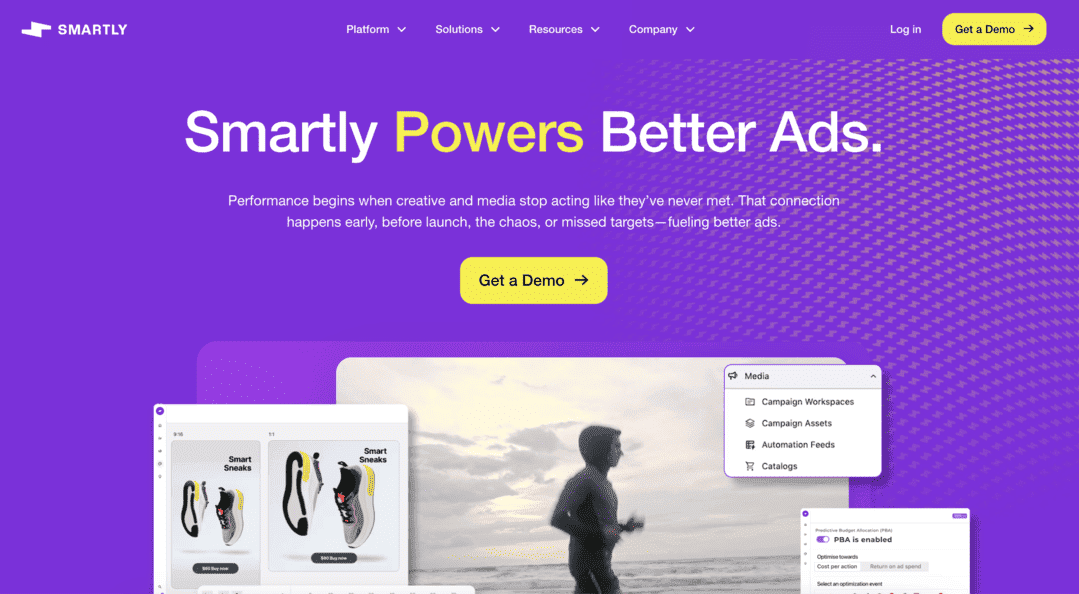 Smartly io homepage