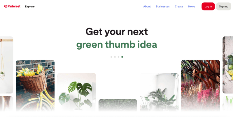 Pinterest home