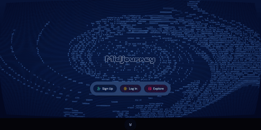 Midjourney homepage 