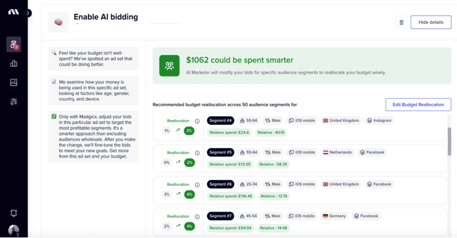 Madgicx - AI Marketer - AI Bidding