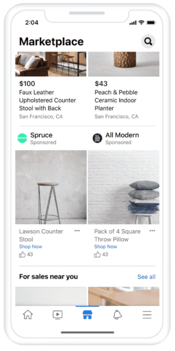 Facebook Marketplace image ad