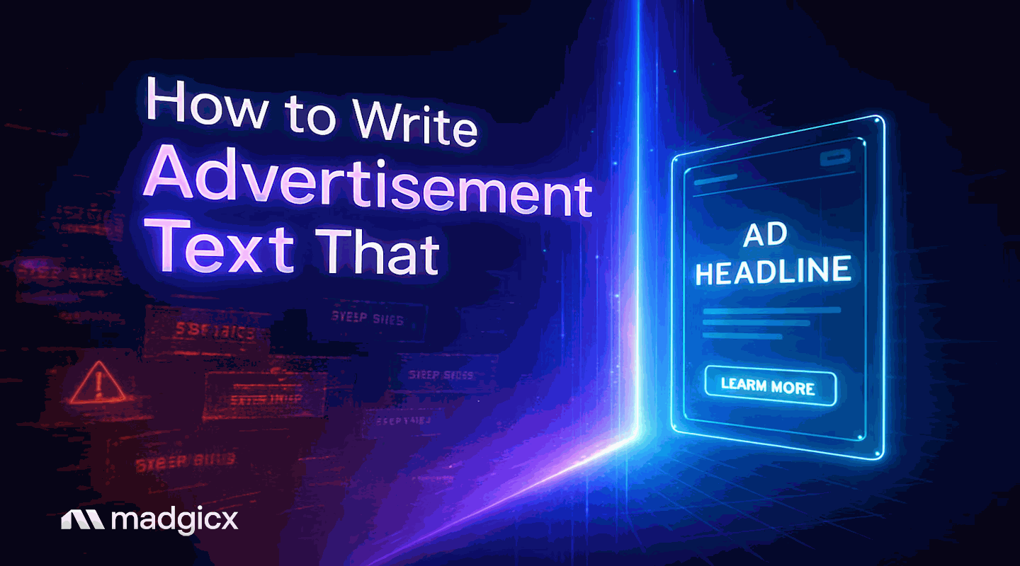 Advertisement text