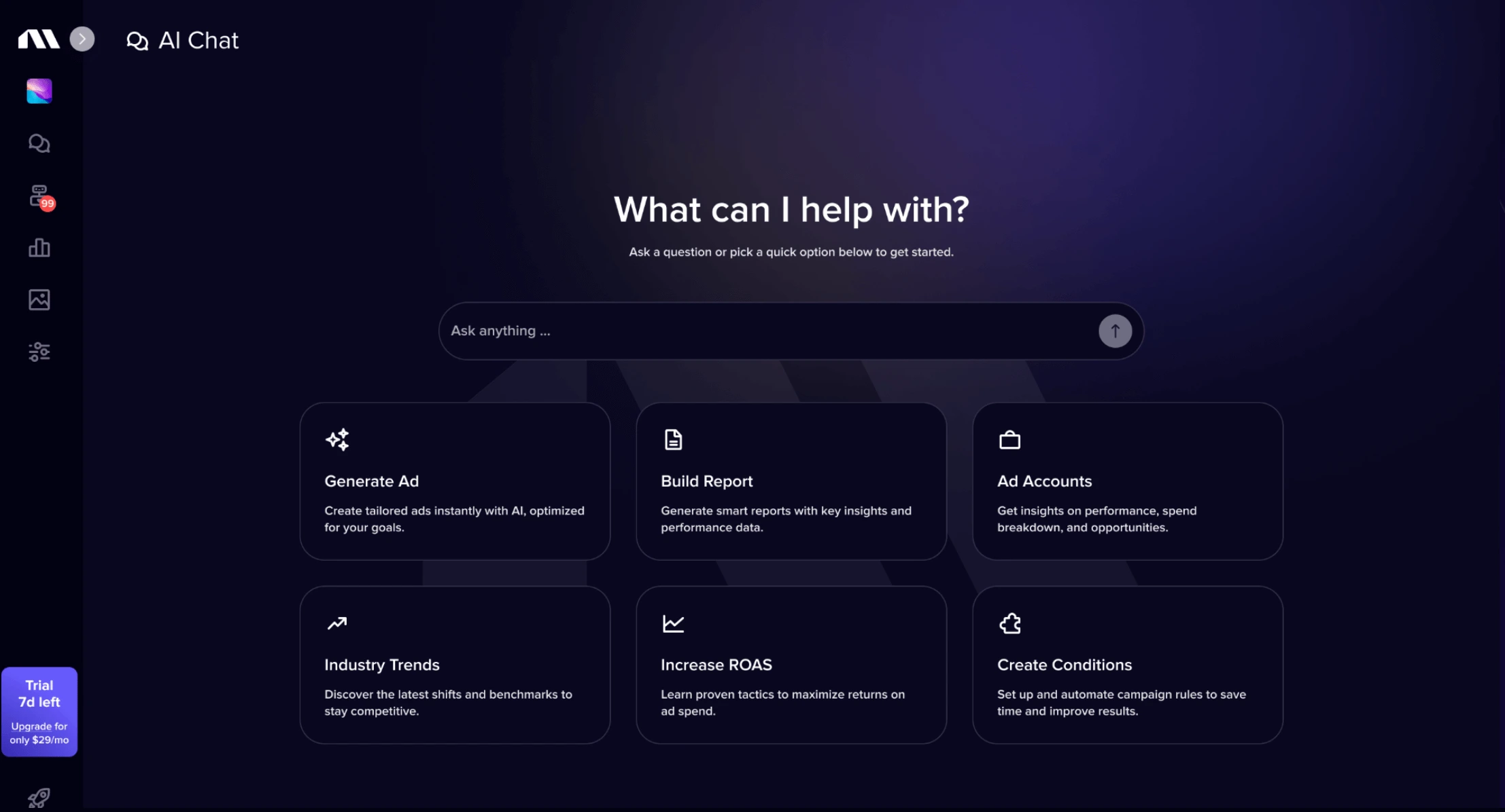 Chat with your Meta ads data on Madgicx