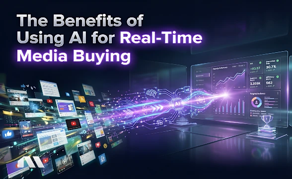 What are the benefits of using AI for real-time media buying