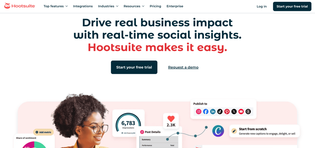 Hootsuite website