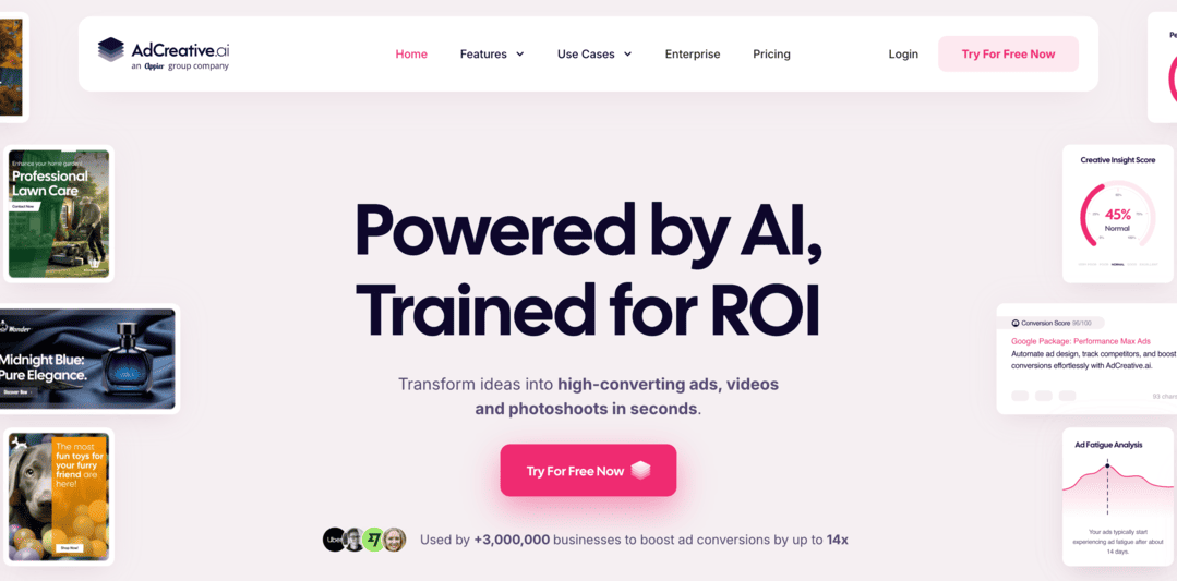 adcreative.ai homepage