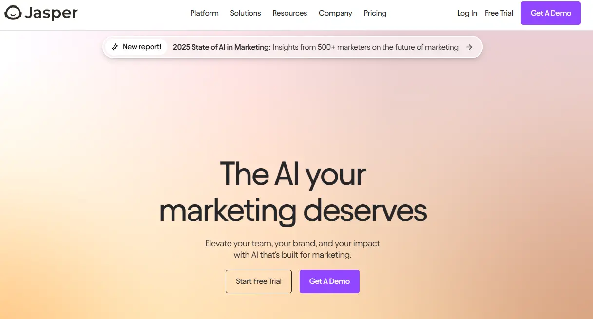 AI Marketing tools - Jasper AI
