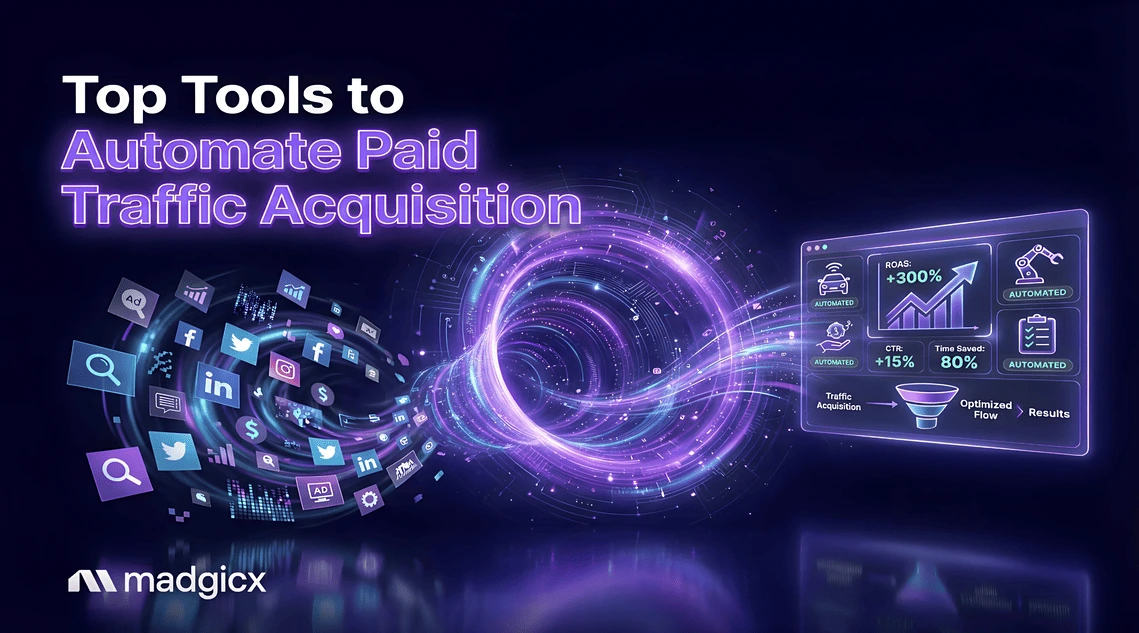 Which tools help automate paid traffic acquisition