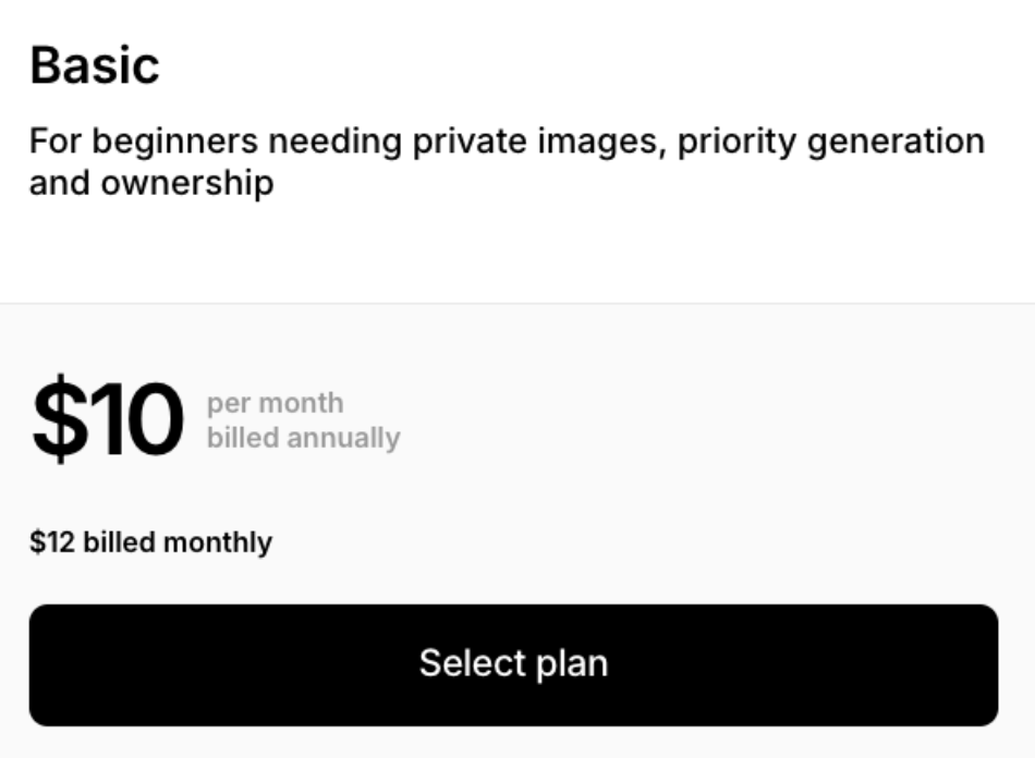 Recraft pricing