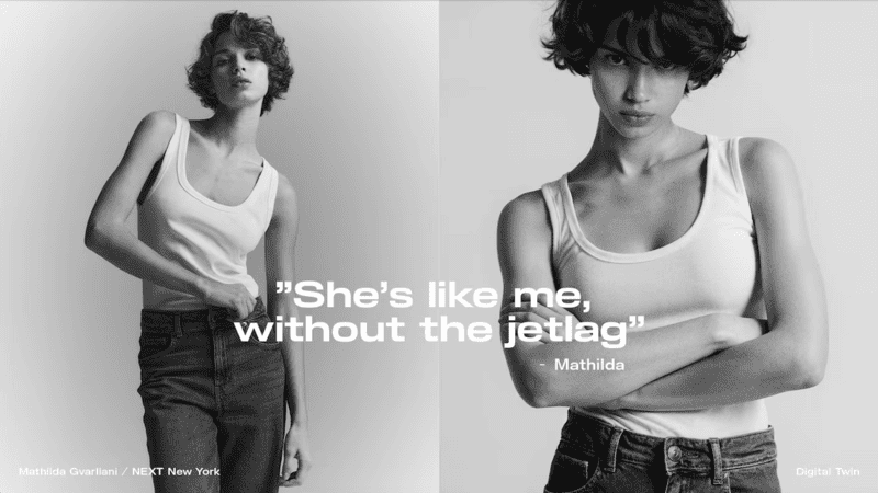 H&M Digital twins campaign