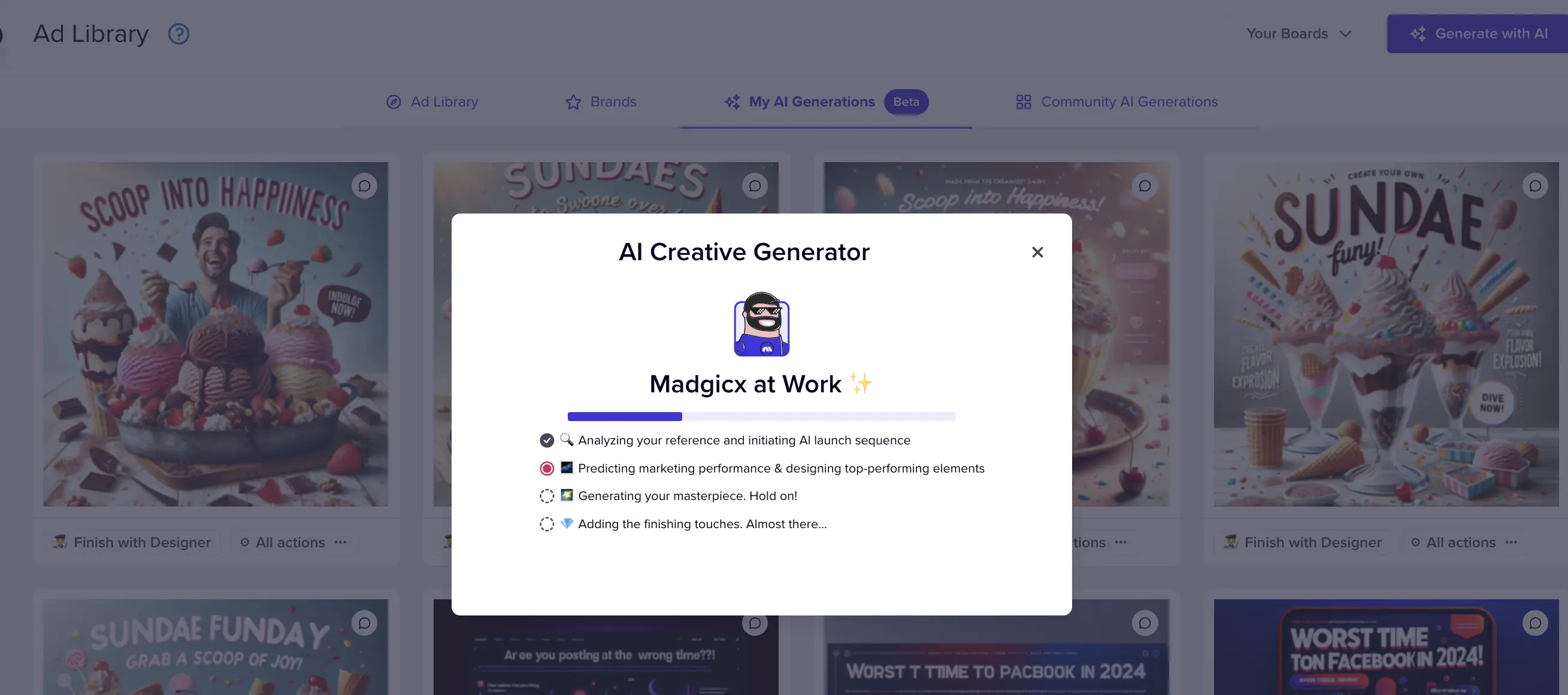 Madgicx AI Ad Generator