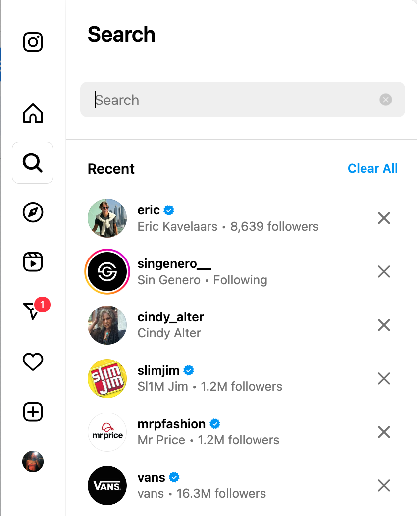 Instagram verified badges