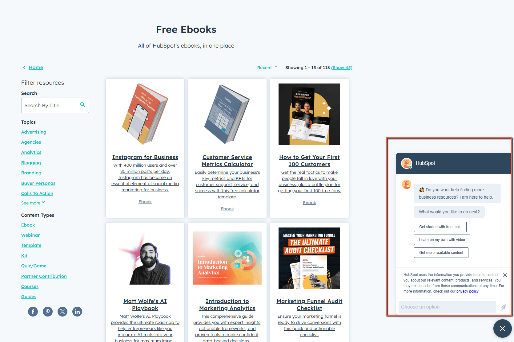 Customer service call to action example
