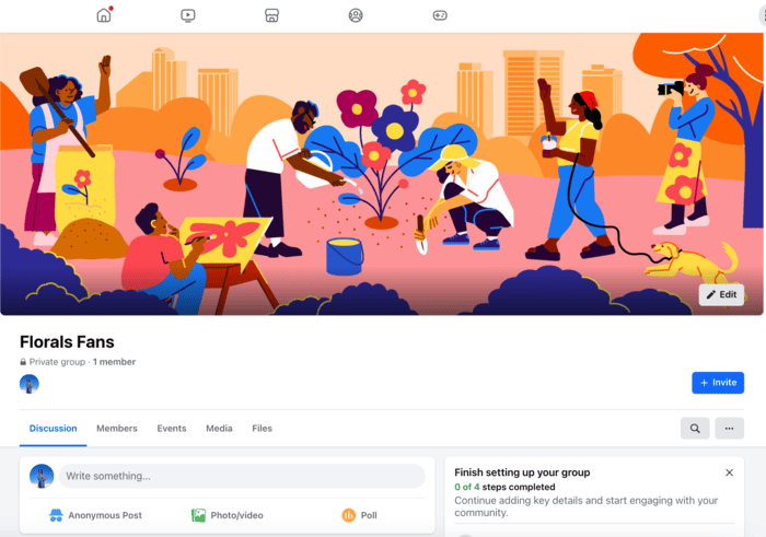 Facebook Group - customize