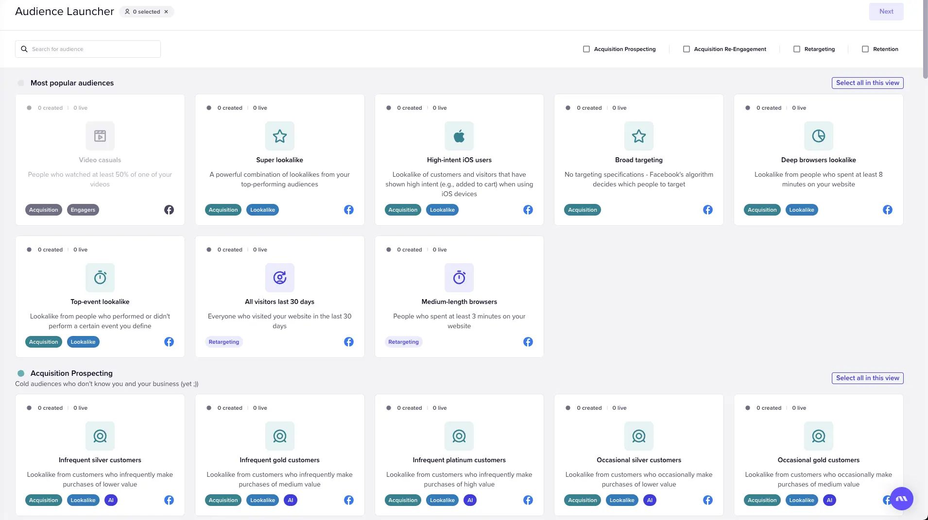 Madgicx Audience Launcher