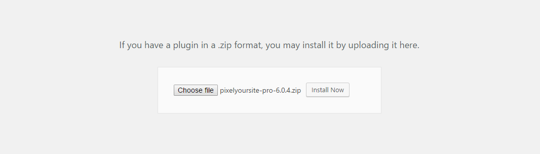 Pixelyoursite - installing the plugin 2
