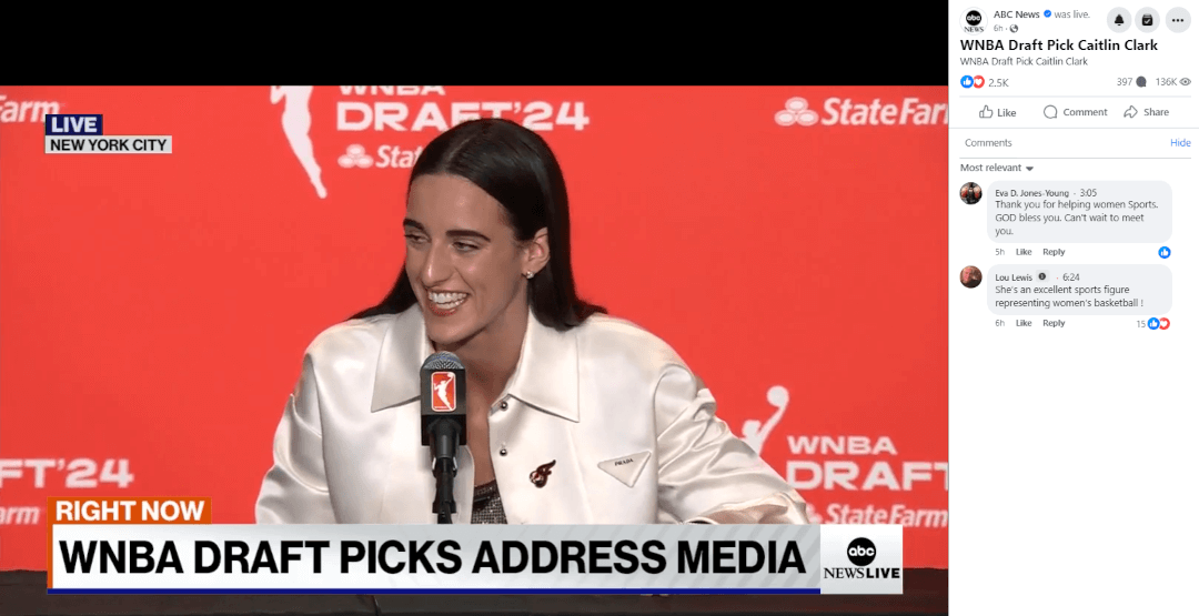 Facebook Live example