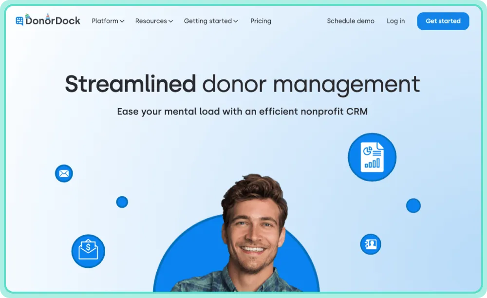 DonorDock CRM pour rationaliser la gestion des donateurs