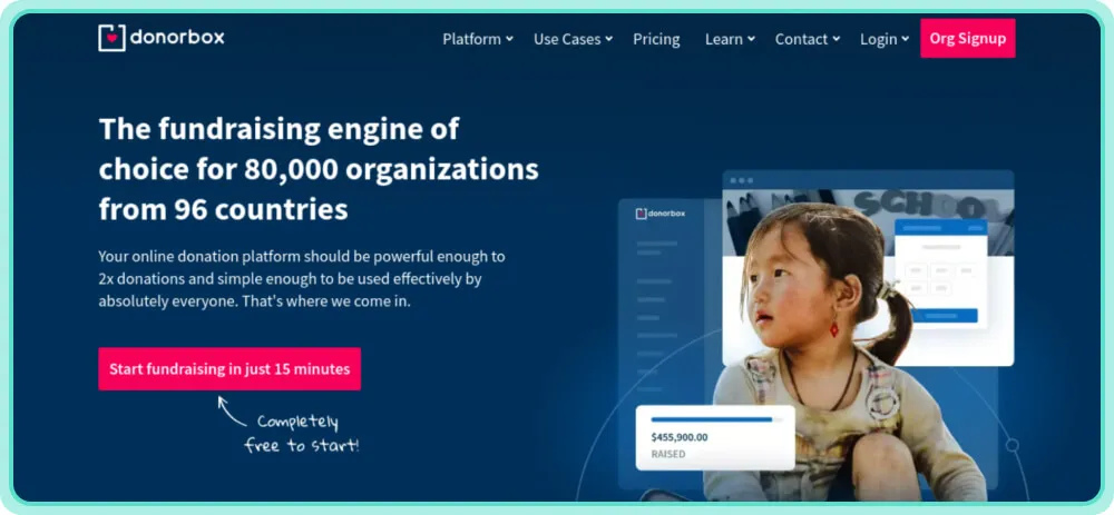 Donorbox platform