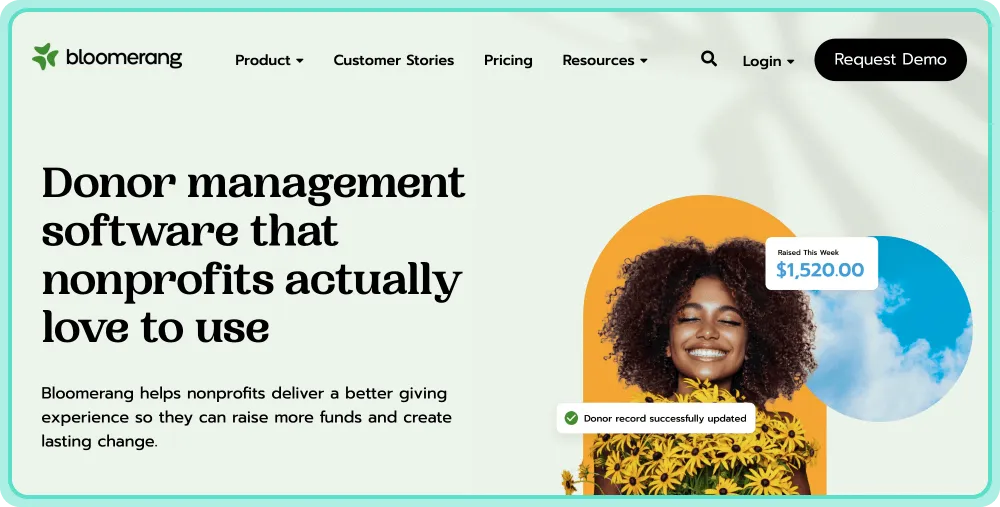 Site web de Bloomerang