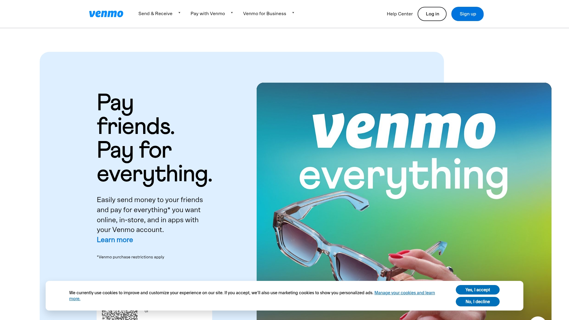 Venmo mobile app interface showing social feed and peer-to-peer payment features