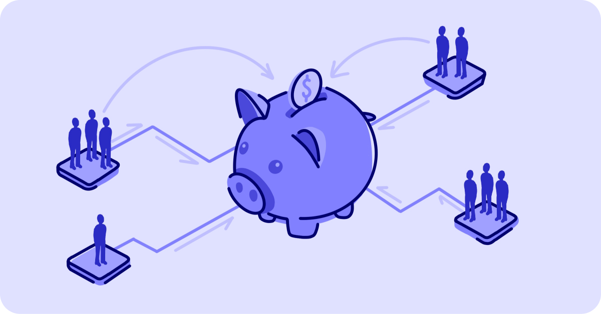 Different p2p campaign pages that lead to a communal fundraising