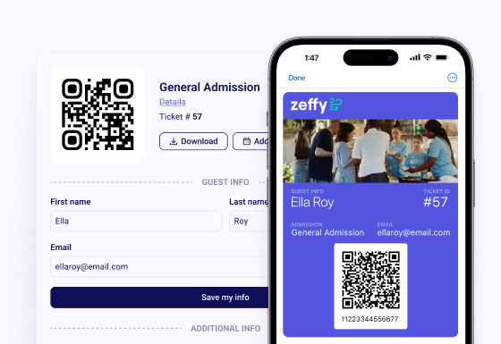 Add a ticket to Apple or Google Wallet