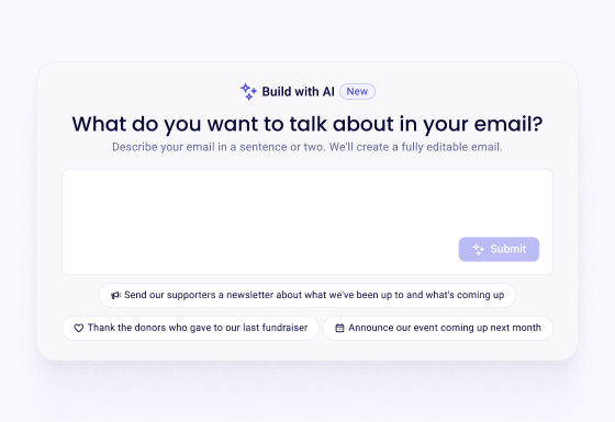 Build an email with AI