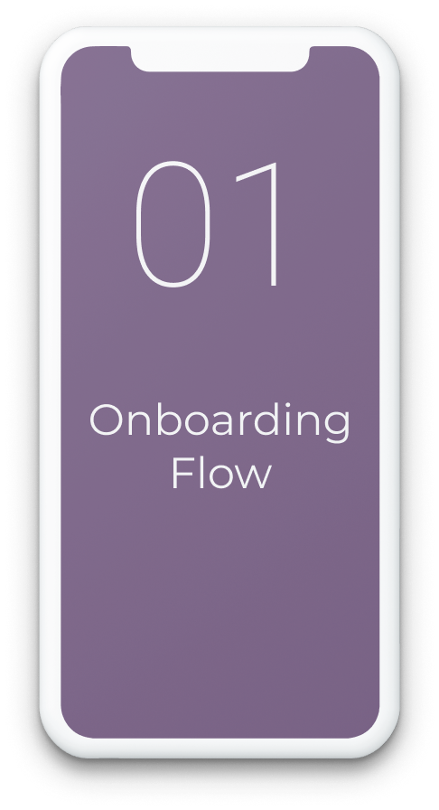 Onboarding flow - select to go to design project
