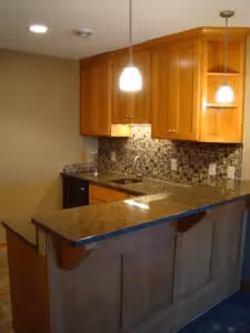 Basement Bar Workspace