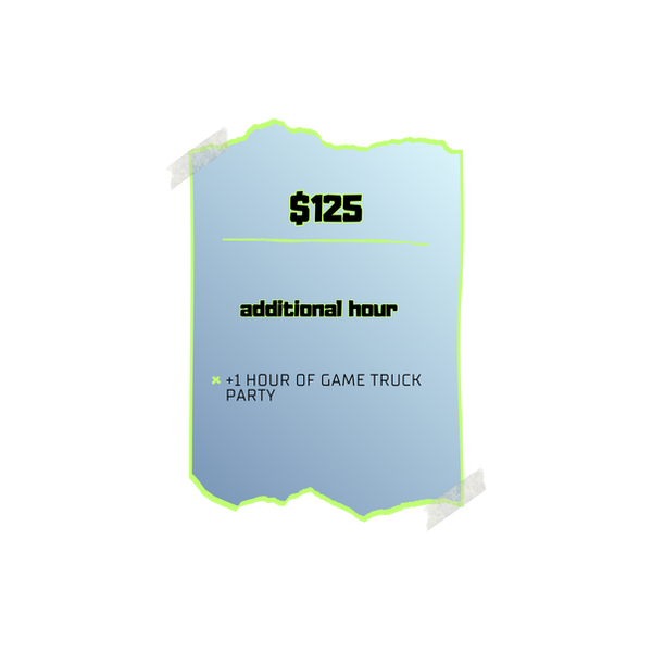 Additional hour $125