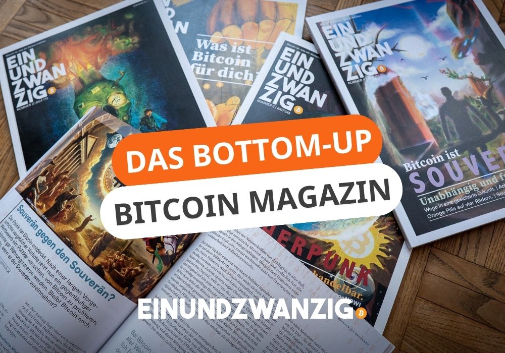 EINUNDZWANZIG Magazin: Bitcoin auf Papier