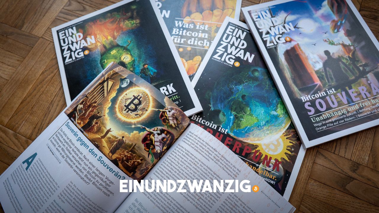 EINUNDZWANZIG Magazin: Bitcoin auf Papier
