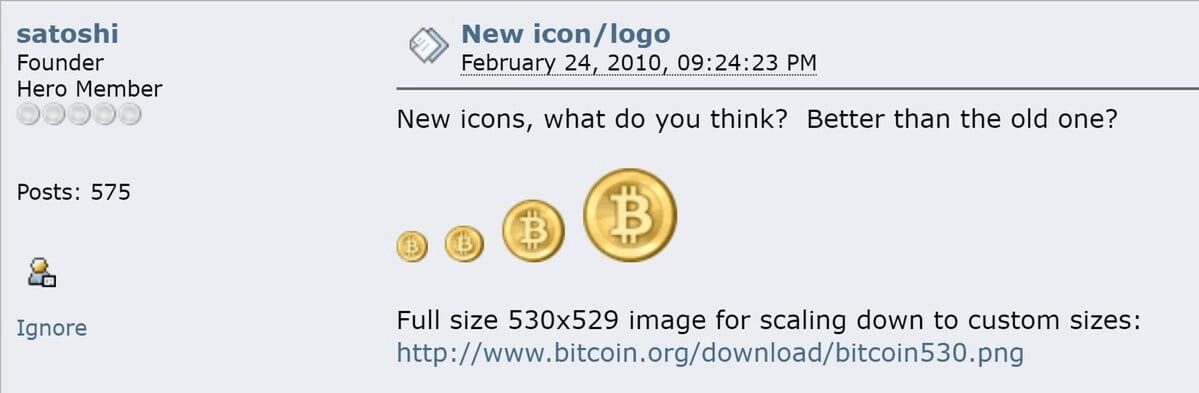 Forum Post von satoshi