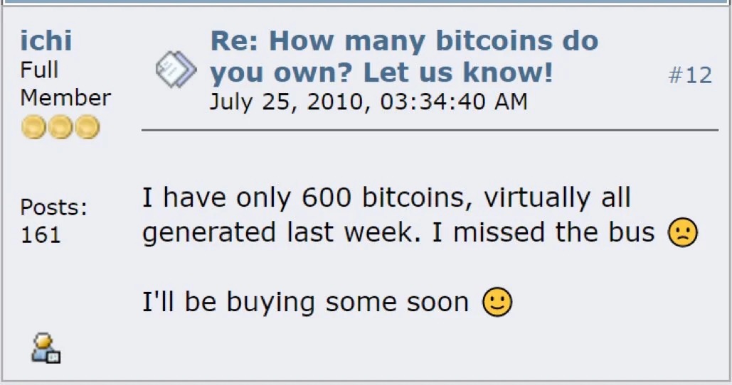 Forum post from 2010